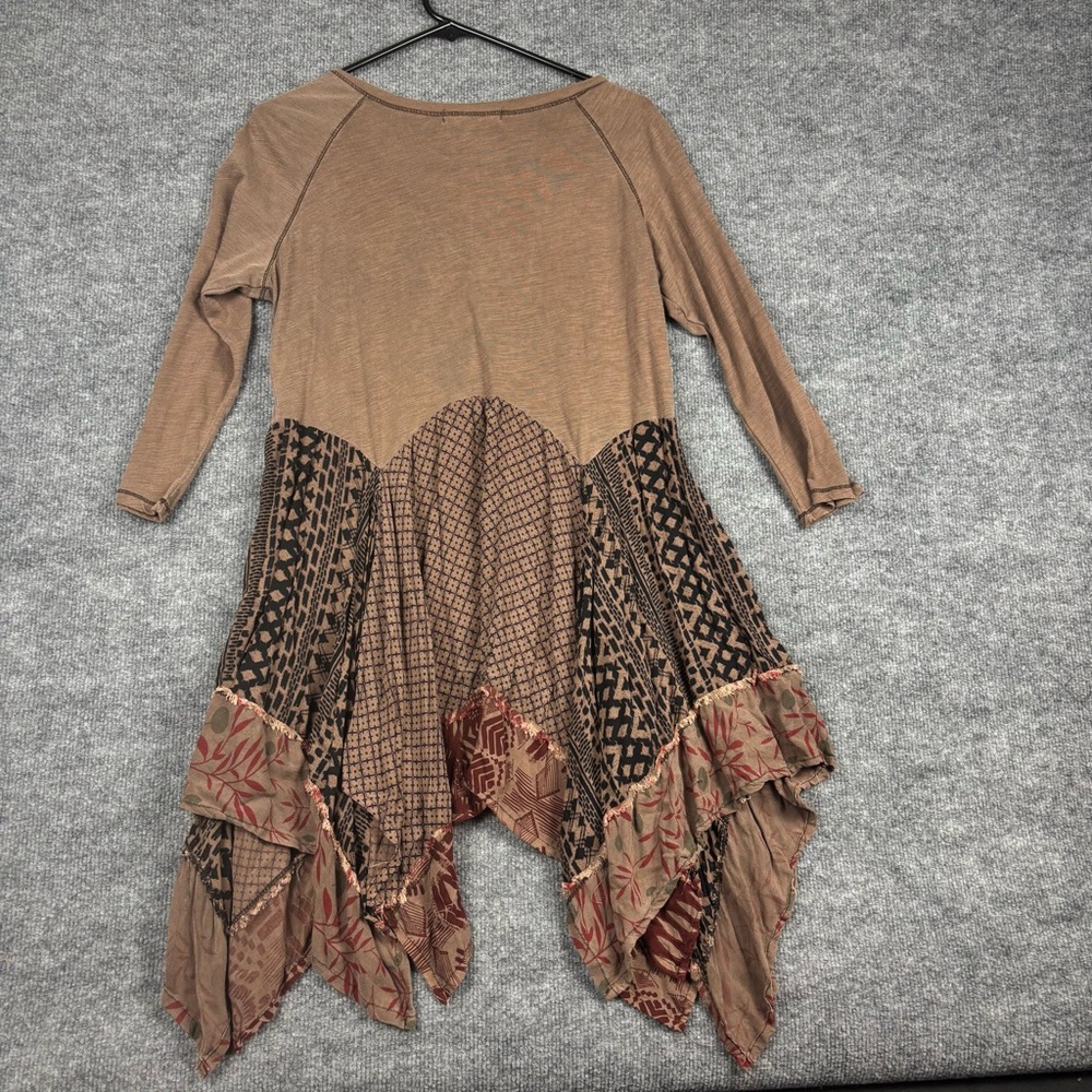 Indigo Thread Co Boho Patchwork Lagenlook Tunic D… - image 3